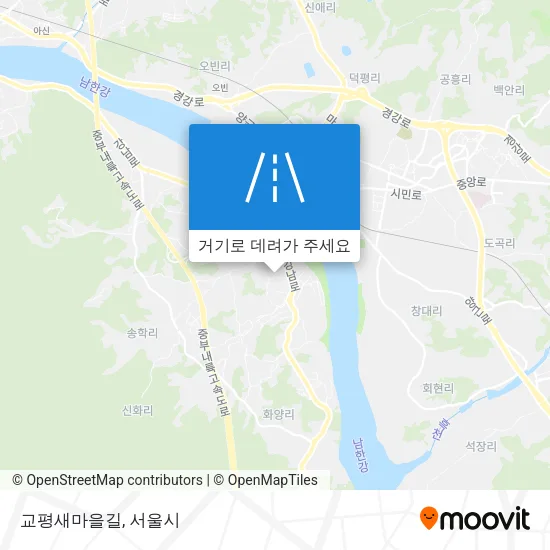 교평새마을길 지도