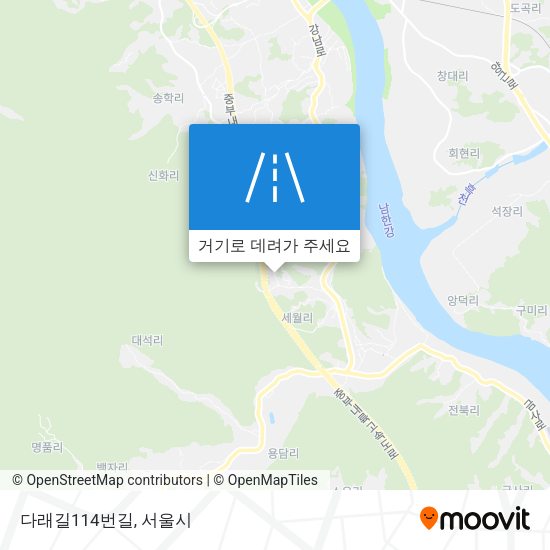 다래길114번길 지도