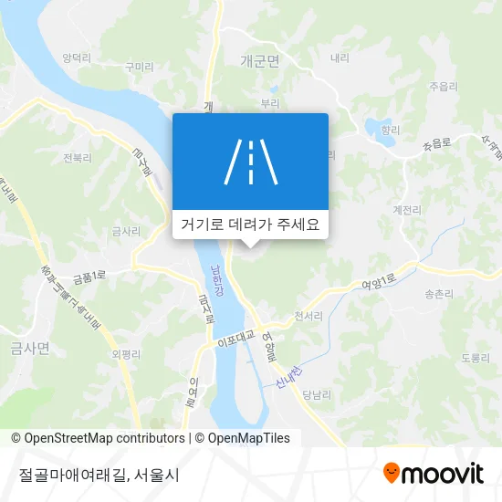 절골마애여래길 지도
