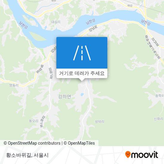 황소바위길 지도
