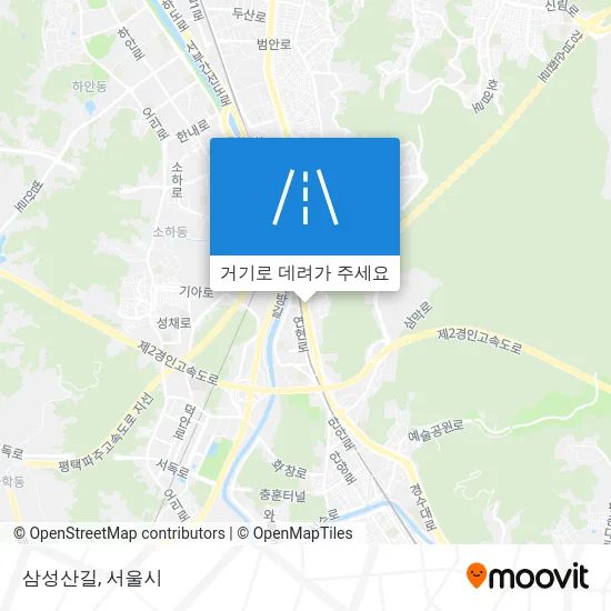 삼성산길 지도
