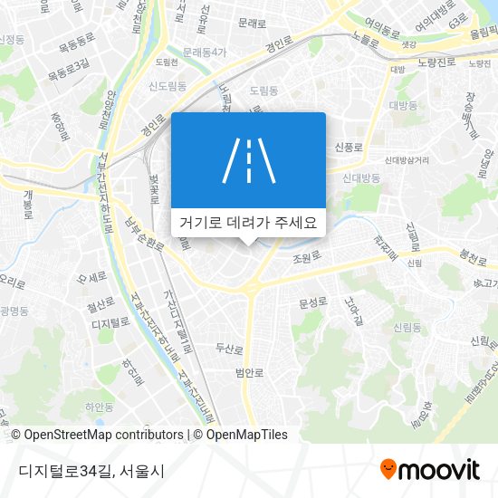 디지털로34길 지도