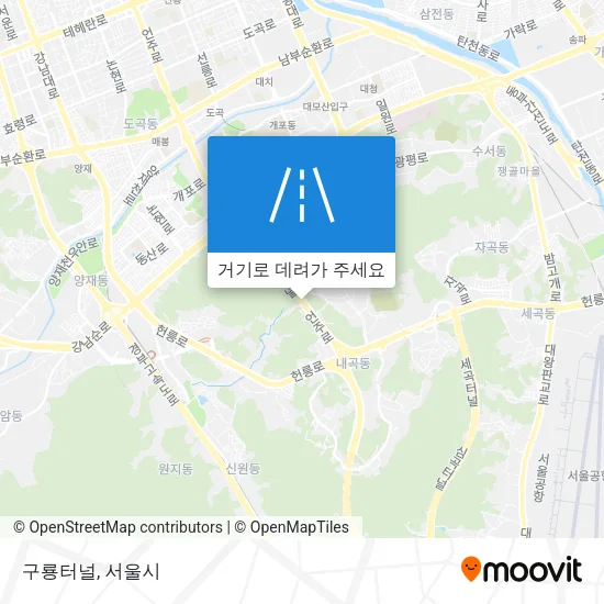 구룡터널 지도
