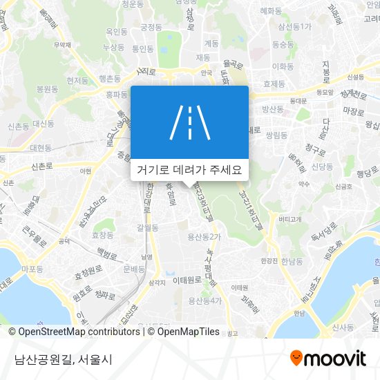 남산공원길 지도