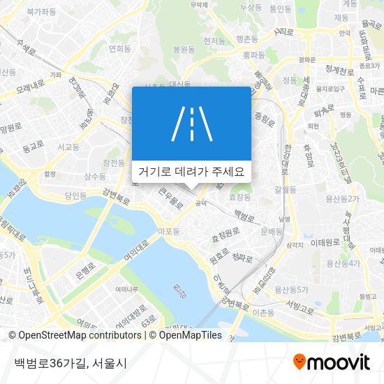 백범로36가길 지도