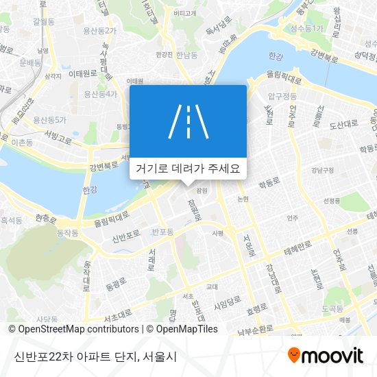 신반포22차 아파트 단지 지도