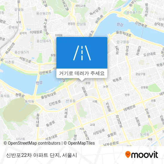 신반포22차 아파트 단지 지도