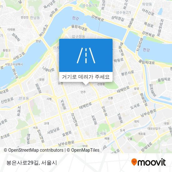 봉은사로29길 지도