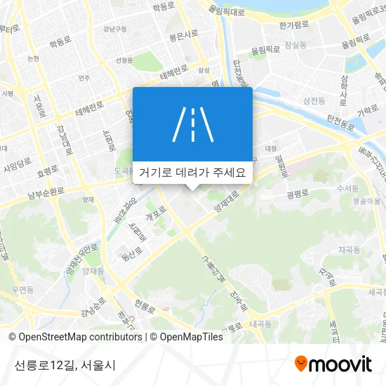 선릉로12길 지도