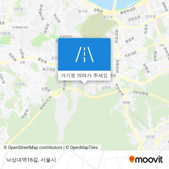 낙성대역16길 지도