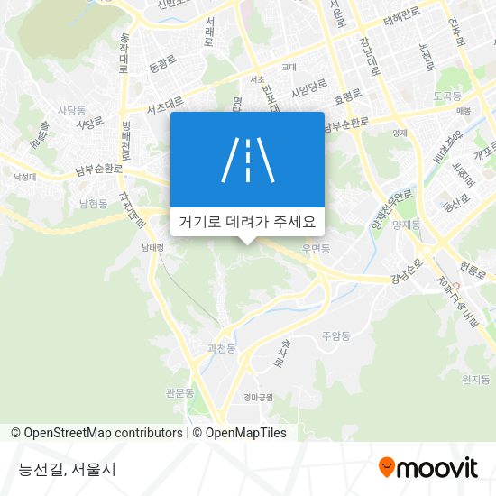 능선길 지도