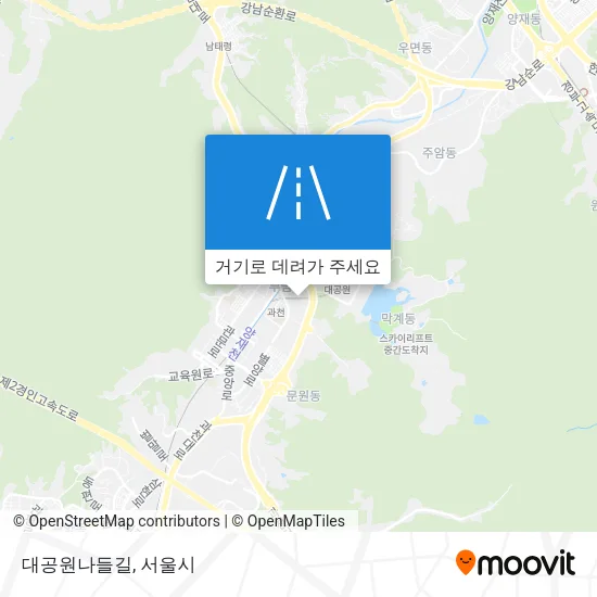 대공원나들길 지도