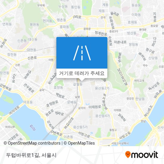 두텁바위로1길 지도