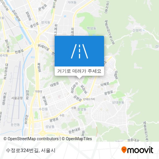 수정로324번길 지도