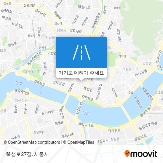 뚝섬로27길 지도