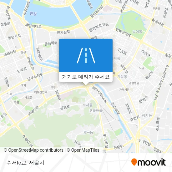 수서Ic교 지도