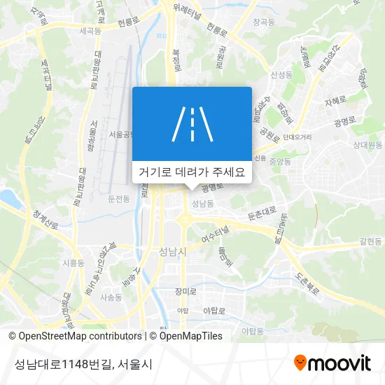 성남대로1148번길 지도