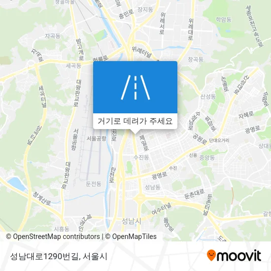 성남대로1290번길 지도