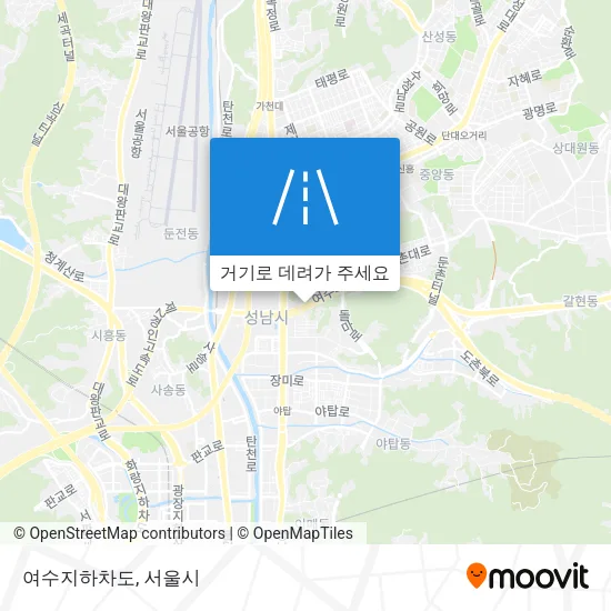 여수지하차도 지도