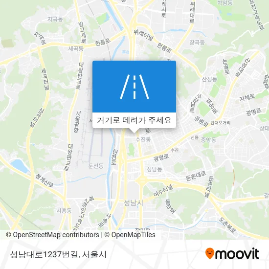 성남대로1237번길 지도