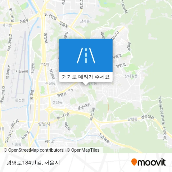 광명로184번길 지도