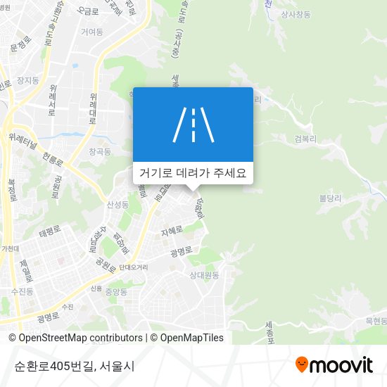 순환로405번길 지도
