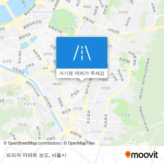 프라자 아파트 보도 지도