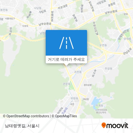 남태령옛길 지도