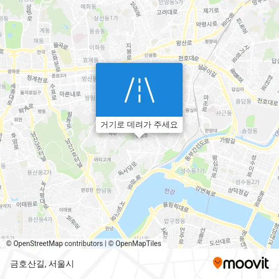 금호산길 지도