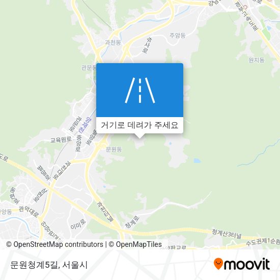 문원청계5길 지도