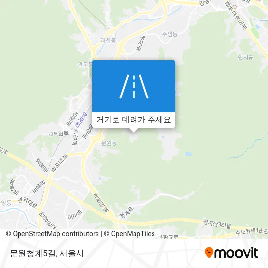 문원청계5길 지도