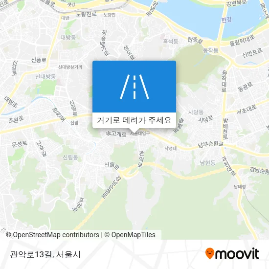관악로13길 지도