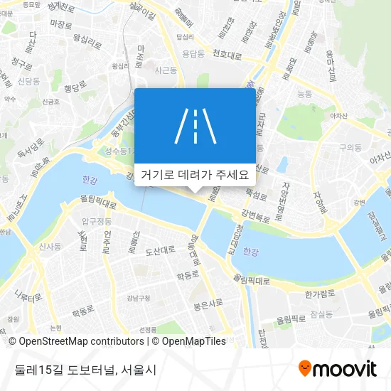 둘레15길 도보터널 지도
