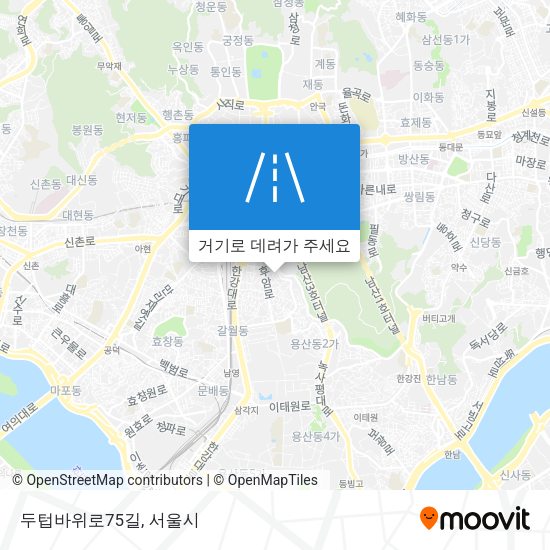 두텁바위로75길 지도