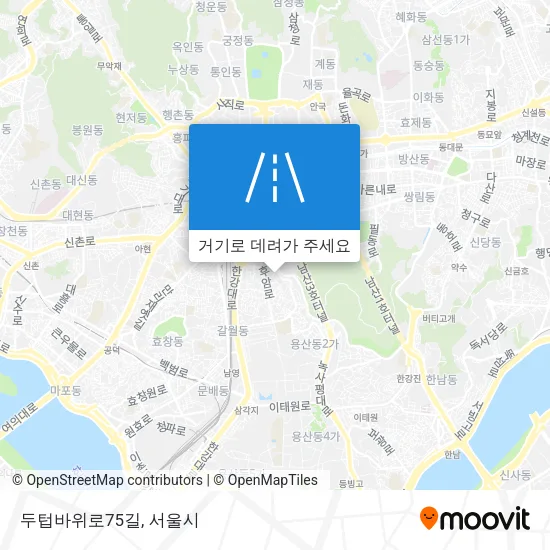 두텁바위로75길 지도