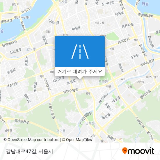 강남대로47길 지도