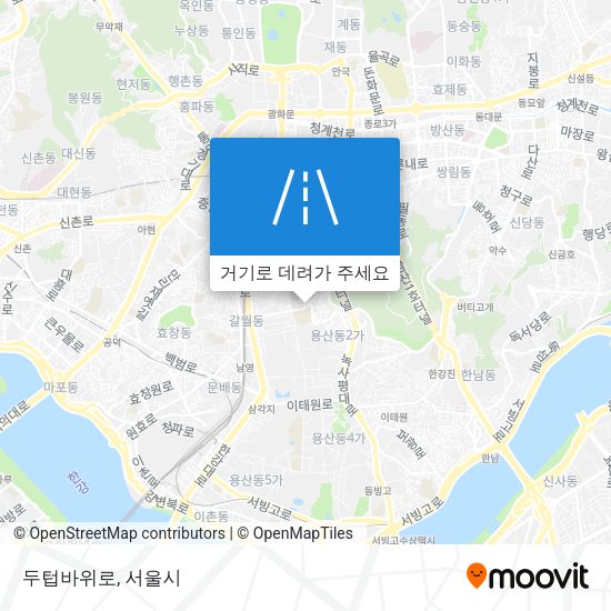 두텁바위로 지도