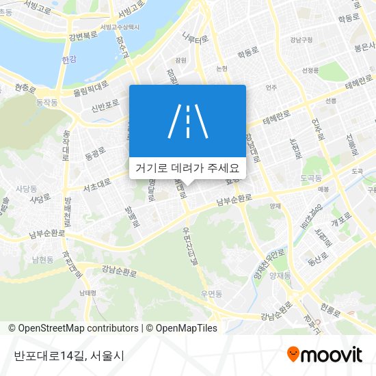 반포대로14길 지도