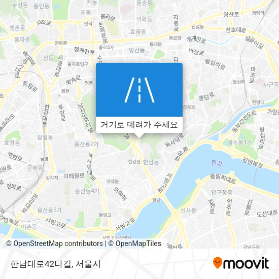 한남대로42나길 지도