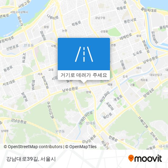 강남대로39길 지도