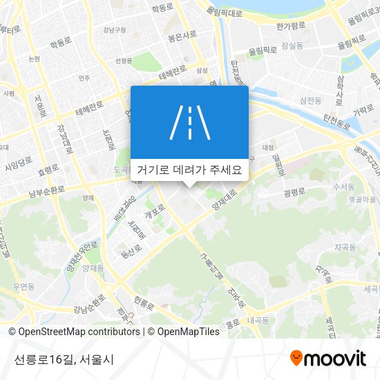 선릉로16길 지도