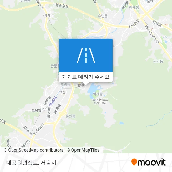 대공원광장로 지도
