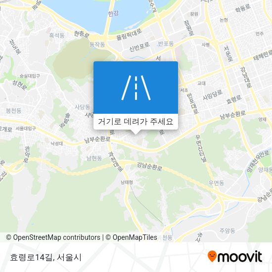 효령로14길 지도