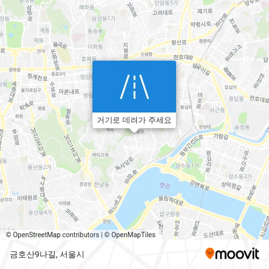 금호산9나길 지도