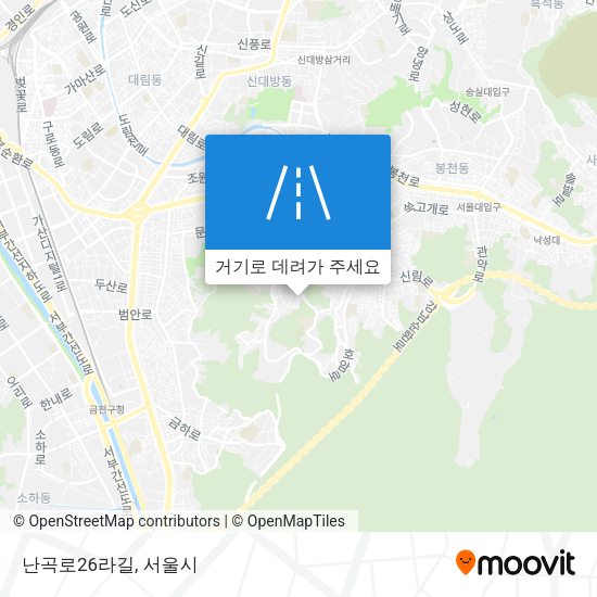 난곡로26라길 지도