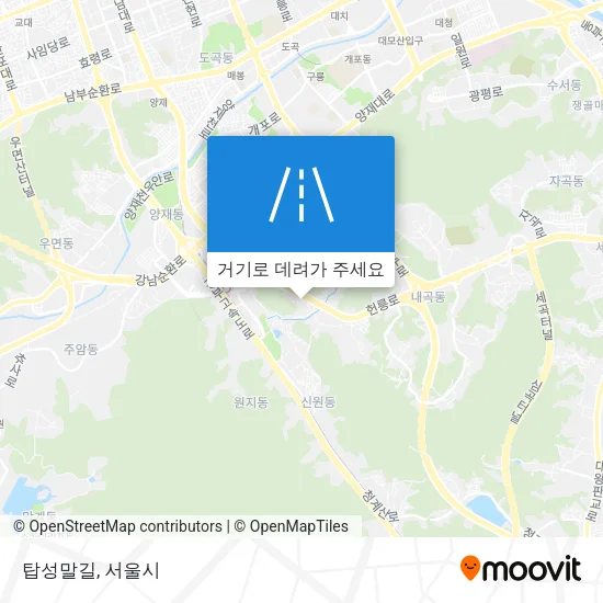 탑성말길 지도