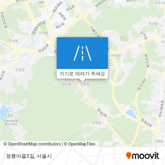 청룡마을2길 지도
