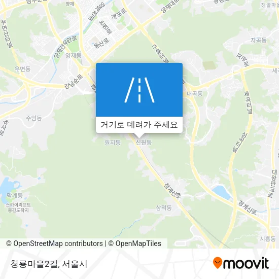 청룡마을2길 지도