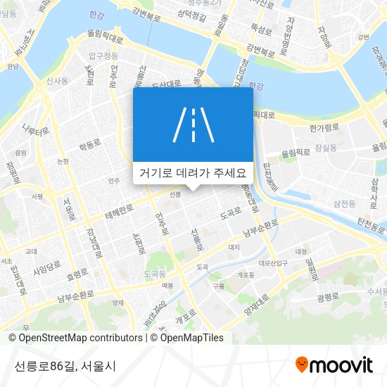 선릉로86길 지도
