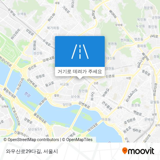 와우산로29다길 지도